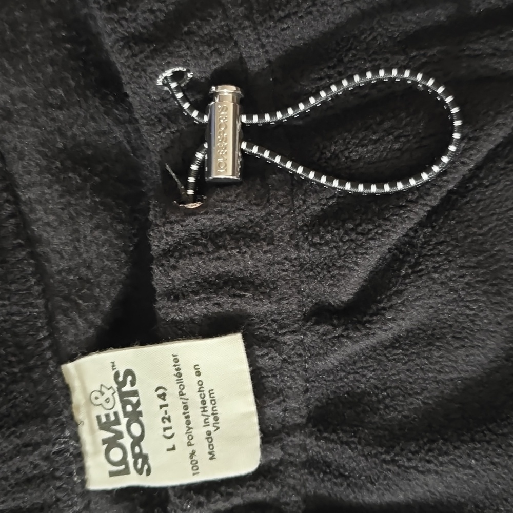Love & Sports Black Fleece Sweatpants - Picture 3 of 5